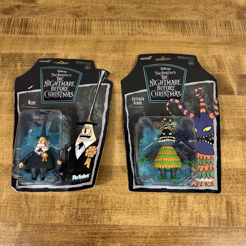 Super7 Disney‎ Tim Burton The Nightmare Before Christmas Mayor & Harlequin Demon